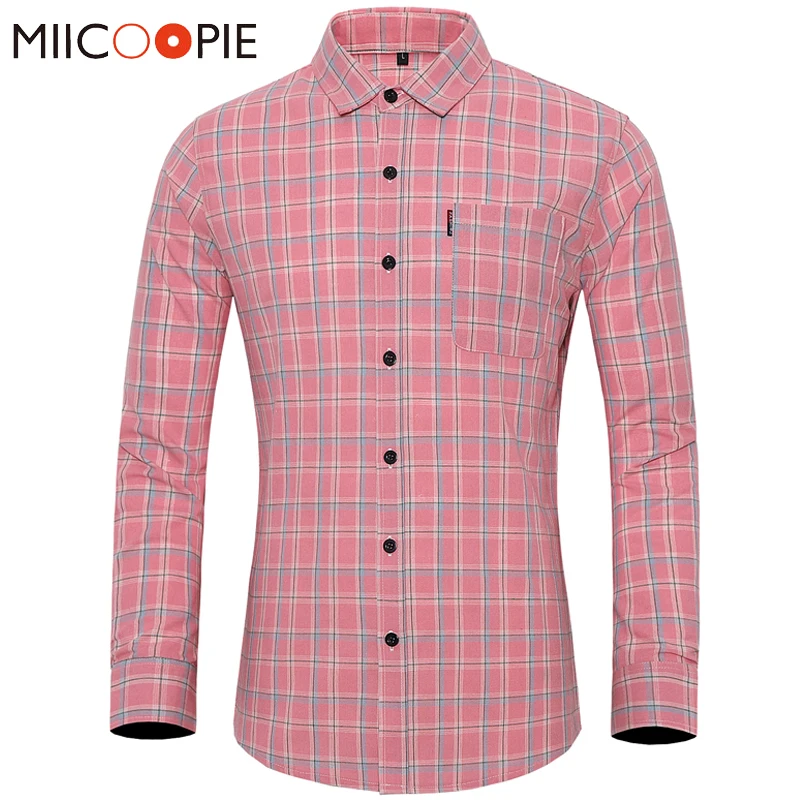 Camisa de flanela xadrez masculina, manga comprida, bolso duplo, casual,  estilo inglês, cheque, conforto, roupa macia