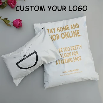 Custom shipping envelopes Clothing Tshirt/Hoodie packing bags Mailing Bags Self sealing Bags Custom Printed Logo mailer 1