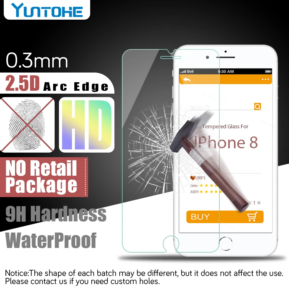 

100 шт./лот оптовая продажа для iPhone 12 11 pro max mini 8 7 6 9H 2.5D Взрывобезопасное стекло Защита экрана от царапин стеклянная пленка