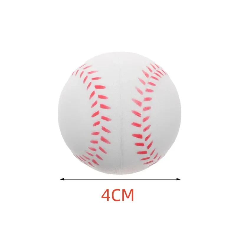 6/24Pcs Mini Baseball Sponge Ball Toy Outdoor Decompression Sport Practice Trainning Base Ball Toy Kids PU Baseball Toy Gift 3