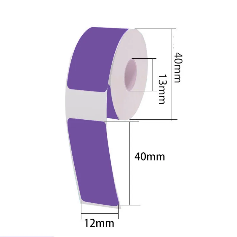 Portable Roll Thermal Labels Synthetic Paper Laser Sticker Self-adhesive Direct Thermal Printing Label for Office Home - 5
