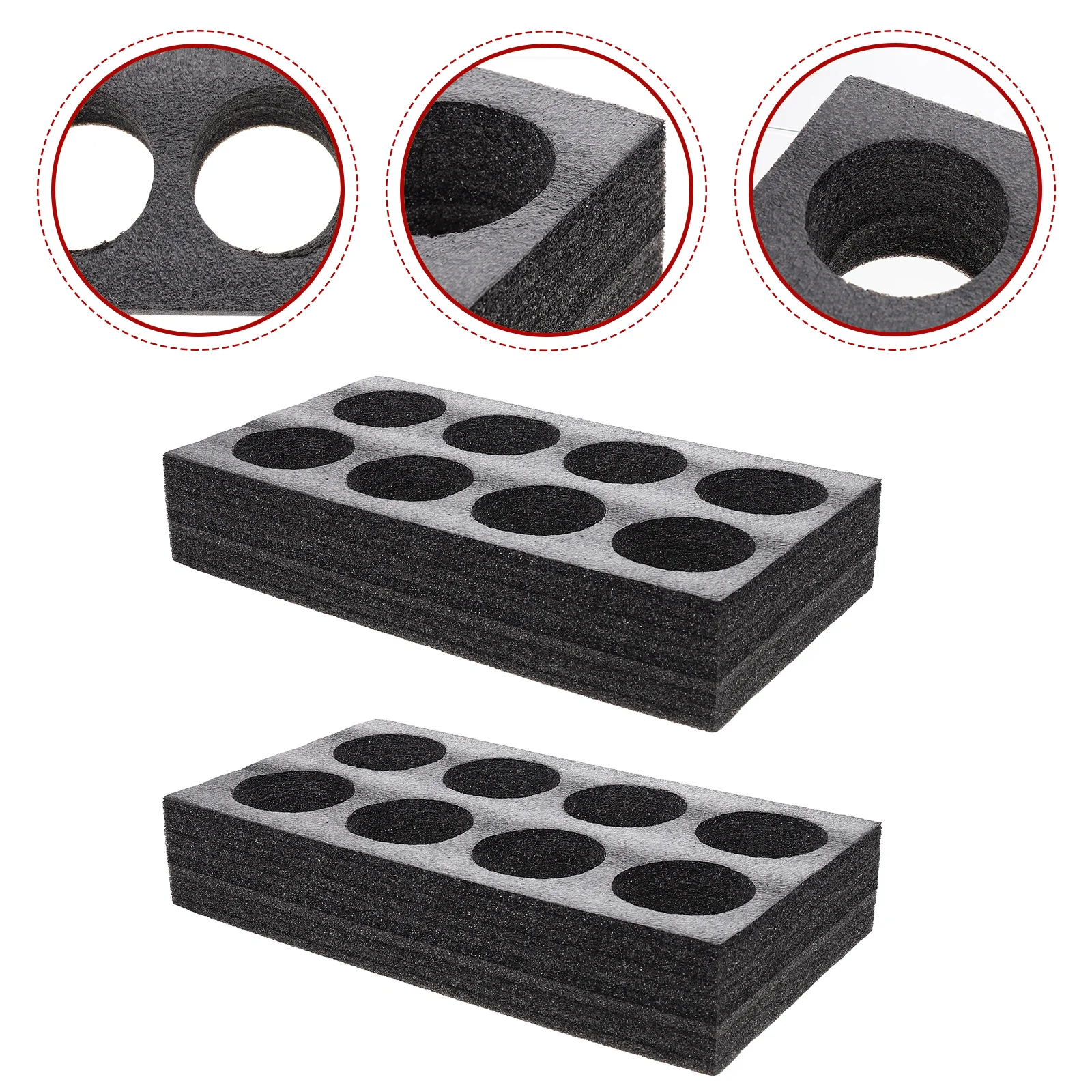 

Stobok Beer Cup Carrier Tray Foam Drink Holder Coffee Fixing Black Takeout Holders Beverage Packaging Supplies Coffee Mug Holder