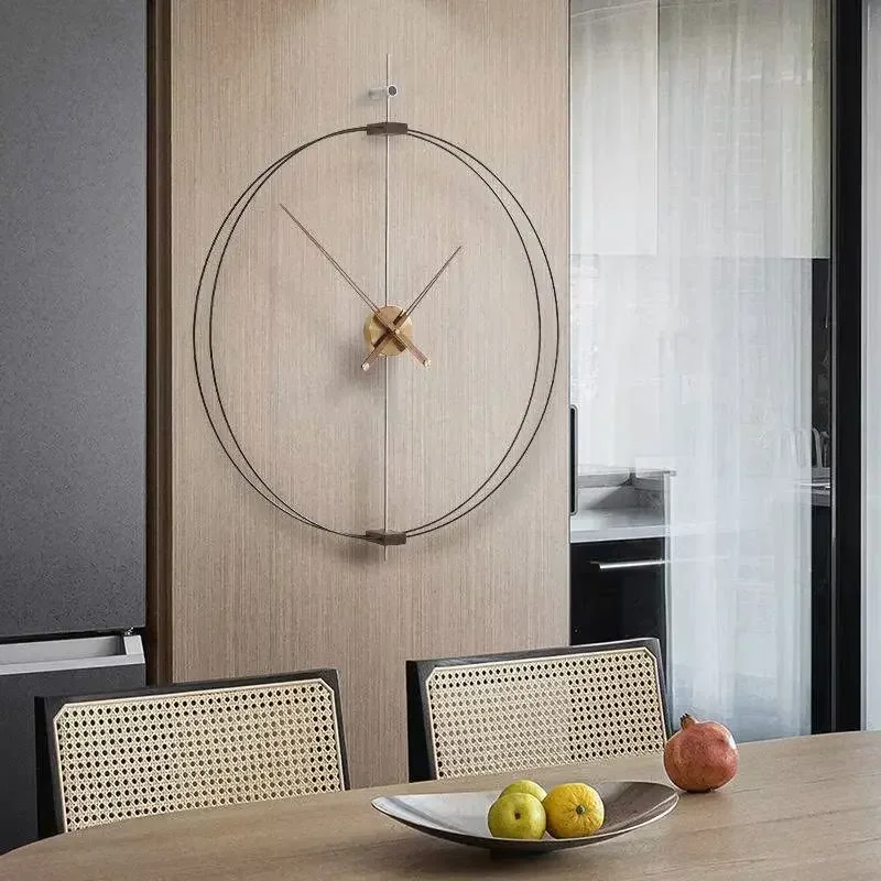 Wall Clock Aesthetic Design Wall Clocks Vintage Korean Simple Restaurant Nordic Clock Wall Round Korean Vintage Reloj De Pared Home Decor