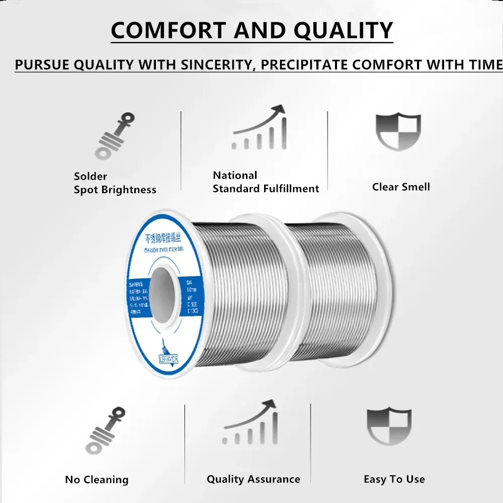 Lighter Soldering Wire High Purity New Low Temperature Fire Welding High Purity 1mm Household Use Versatile And Versatile Rosin