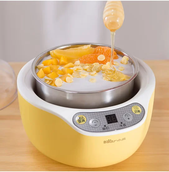 Bear yogurt machine, household fully automatic rice wine machine, yogurt fermentation ceramic 4-part cup, SNJ-B10K1