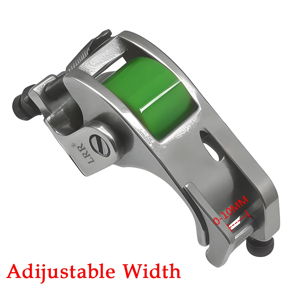 Q5 Anti Wrinkle Knob Hemming Foot Adjustable Edge Guide Roller Presser Foot For Industrial Lockstitch Sewing Machine Accessories