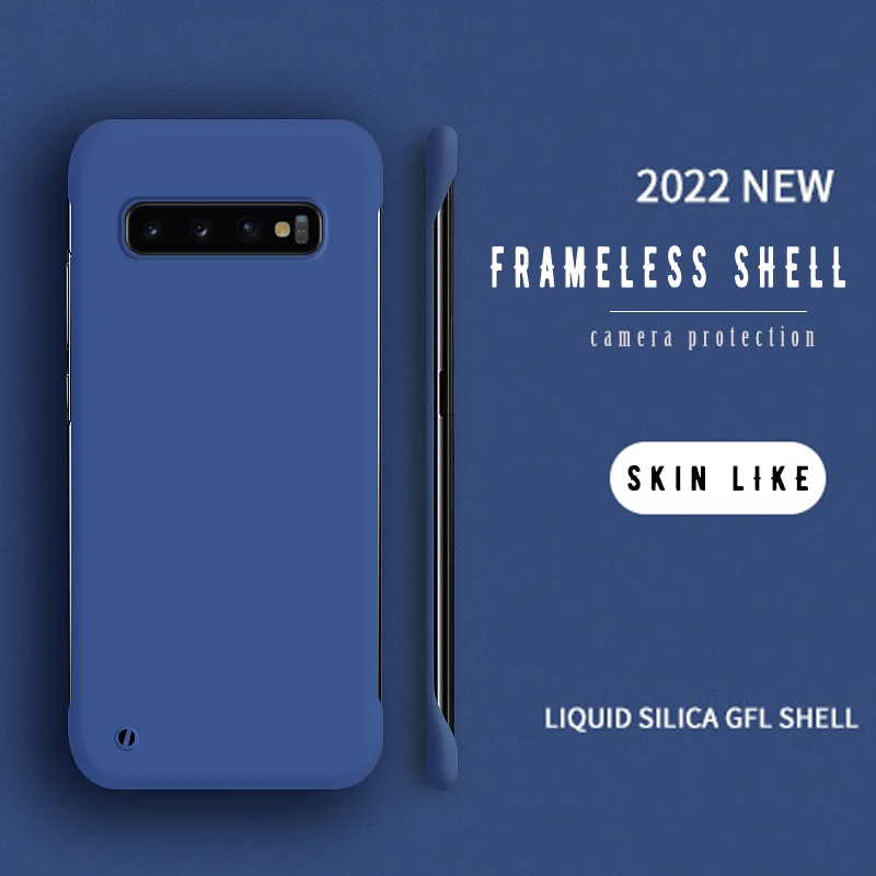 Schlichte, dünne, matte Handyhülle für Samsung Galaxy S22 S21 S20 FE S10 Plus Bumper Note 20 Ultra 10 Plus Randlose Hülle_voghion.com