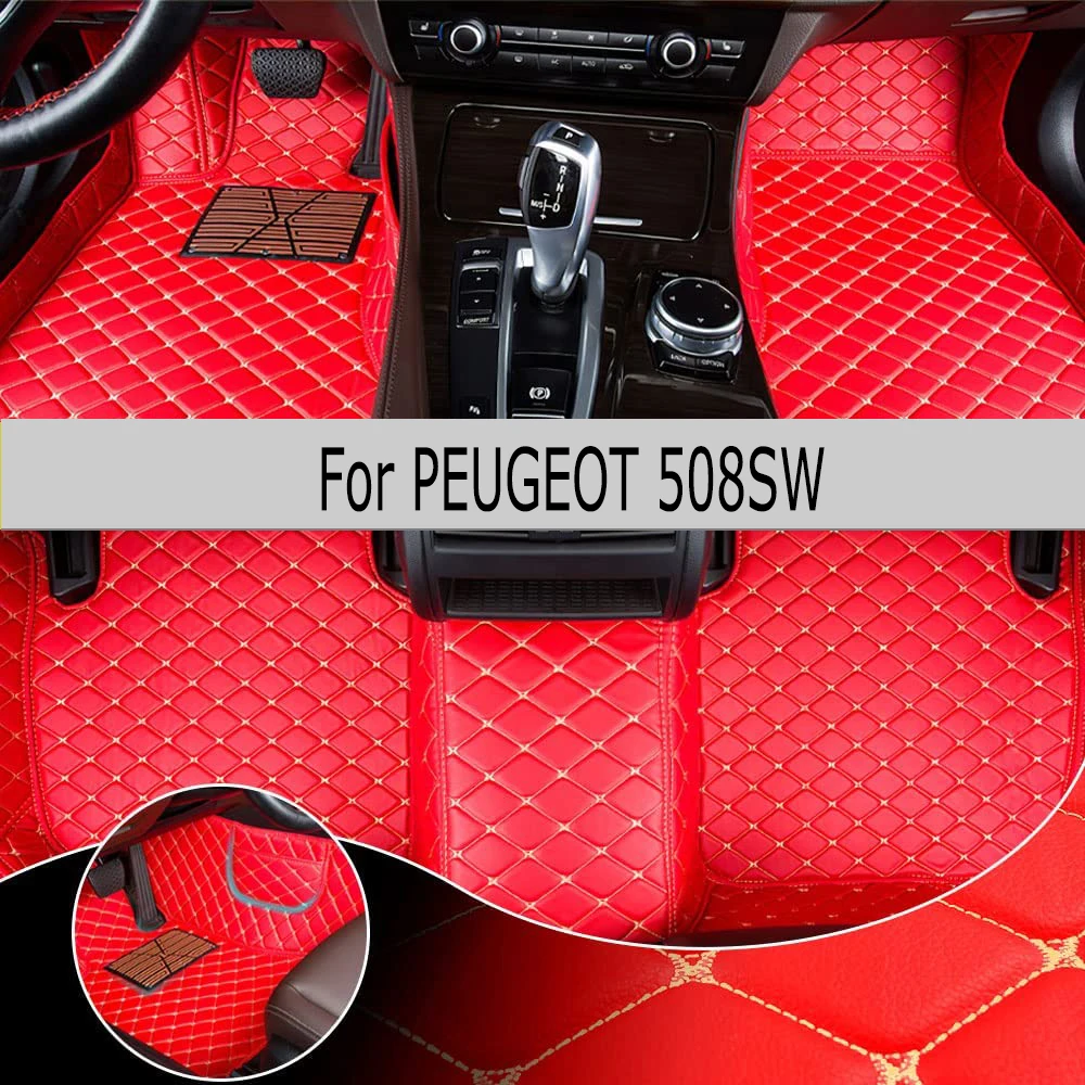 

Custom Car Floor Mat For PEUGEOT 508SW 2004-2018 Year Upgraded Version Foot Coche Accessories Carpets