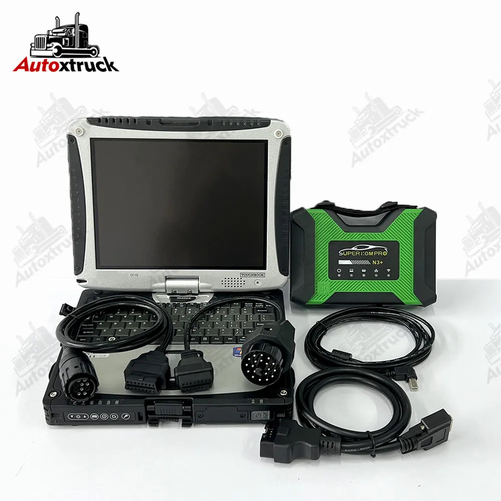

OBD2 Scanner SUPER ICOM PRO N3 USB 3.0 interface with CF19 CF-19 Laptop Dual Heat Dissipation Support code Diagnostic tool