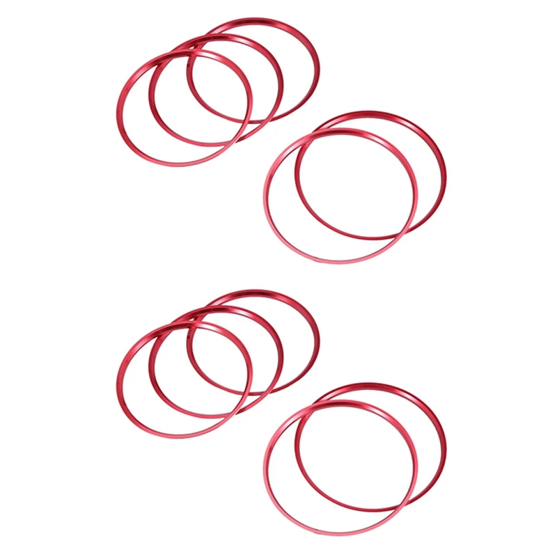 

10 шт., декоративные кольца на вентиляционное отверстие автомобиля Mercedes Benz AMG A B Class CLA GLA