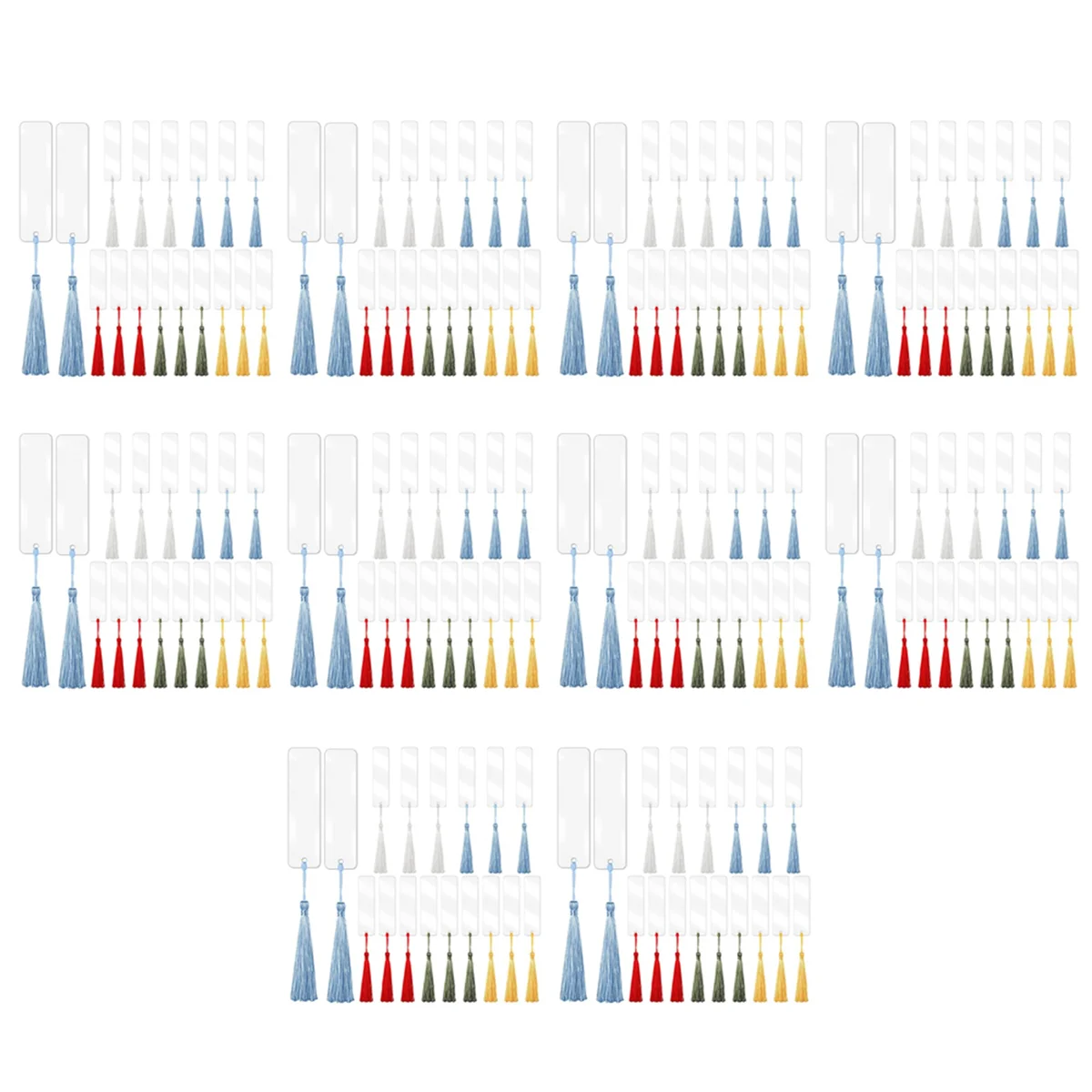 未完成の空白のアクリルブックマーク、ブックマーカーオーナメント、300個、300個、diy