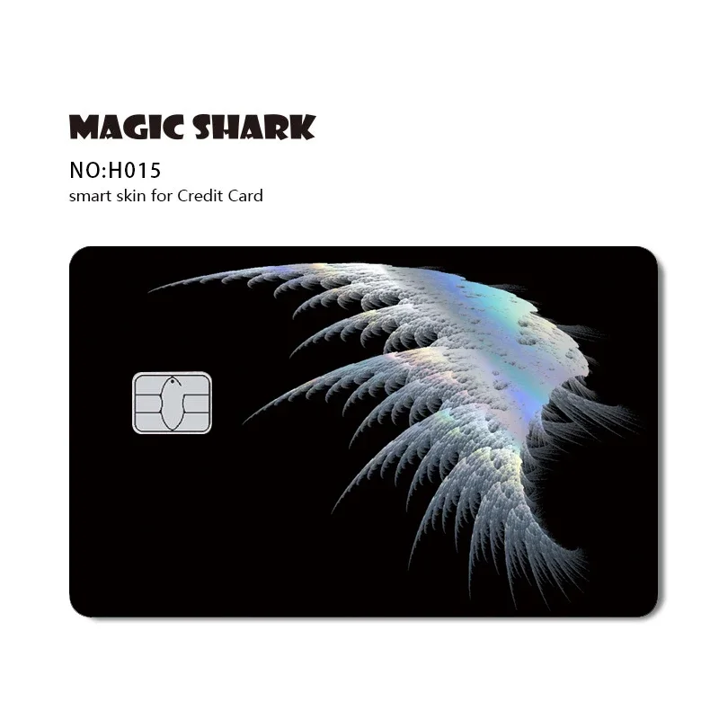 Enchanting Skull Panda Hunter Holographic Sticker Skin for Credit and Debit Cards