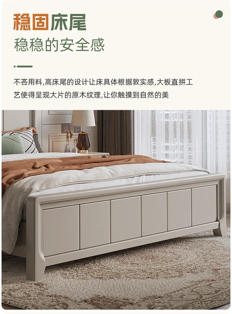 Adult Modern Double Bed Frame Storage Space Luxury King Size Bed Bases Bedroom Headboards Letto Matrimoniale Home Furniture
