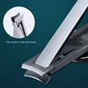 Stainless Steel Ultra-thin Foldable Hand Toe Nail Clippers Cutter With Keychain Cutter Trimmer Silver Nail Tool Kit Key Ring 4