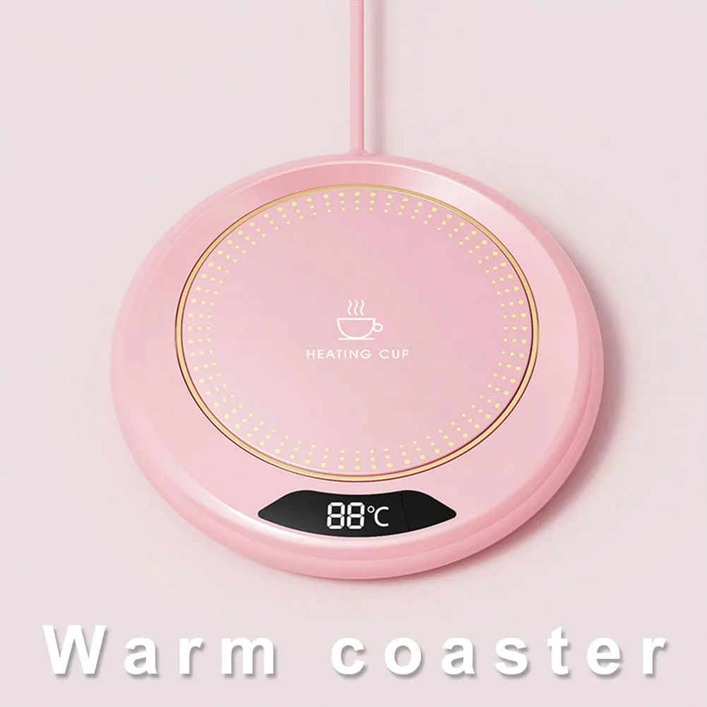 USB Electric Beverage Warmer 3 Temperature Setting Coffee Warmer Plate Coffee Cup Warmer for Coffee Milk Tea Beverage