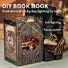 Cutebee Diy Mini Wooden Dollhouse  With Furniture Light Casa Doll House Miniature Count Cat‘s Study For Toys Birthday Gifts 2
