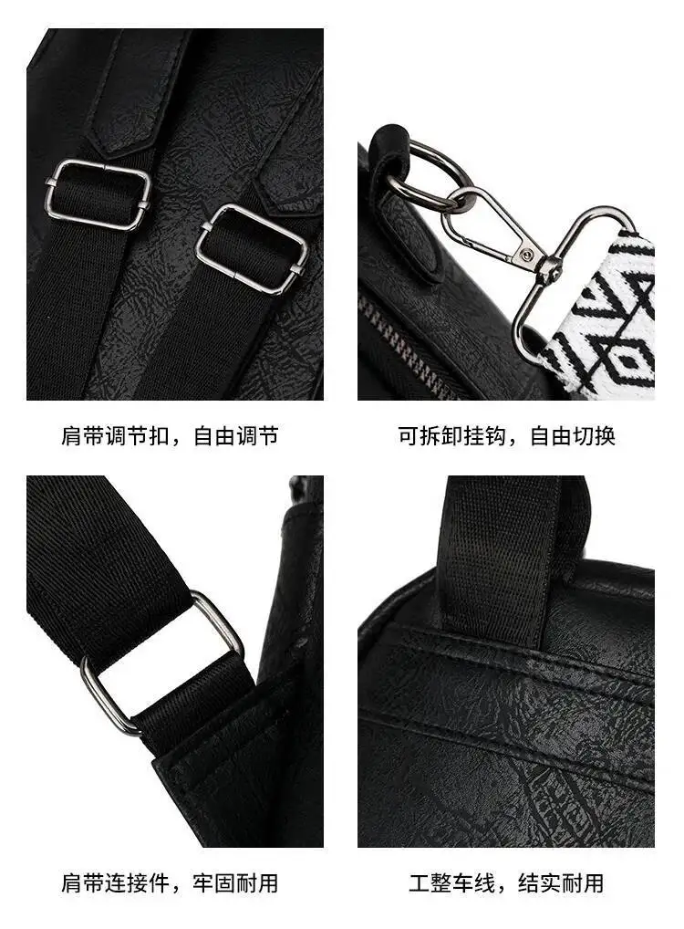 Mode frauen Tasche Große Kapazität Casual Pendler Reise Handtasche Im Angebot Neueste Britischen Stil Rucksack Frauen Pu Leichte – Detail 9