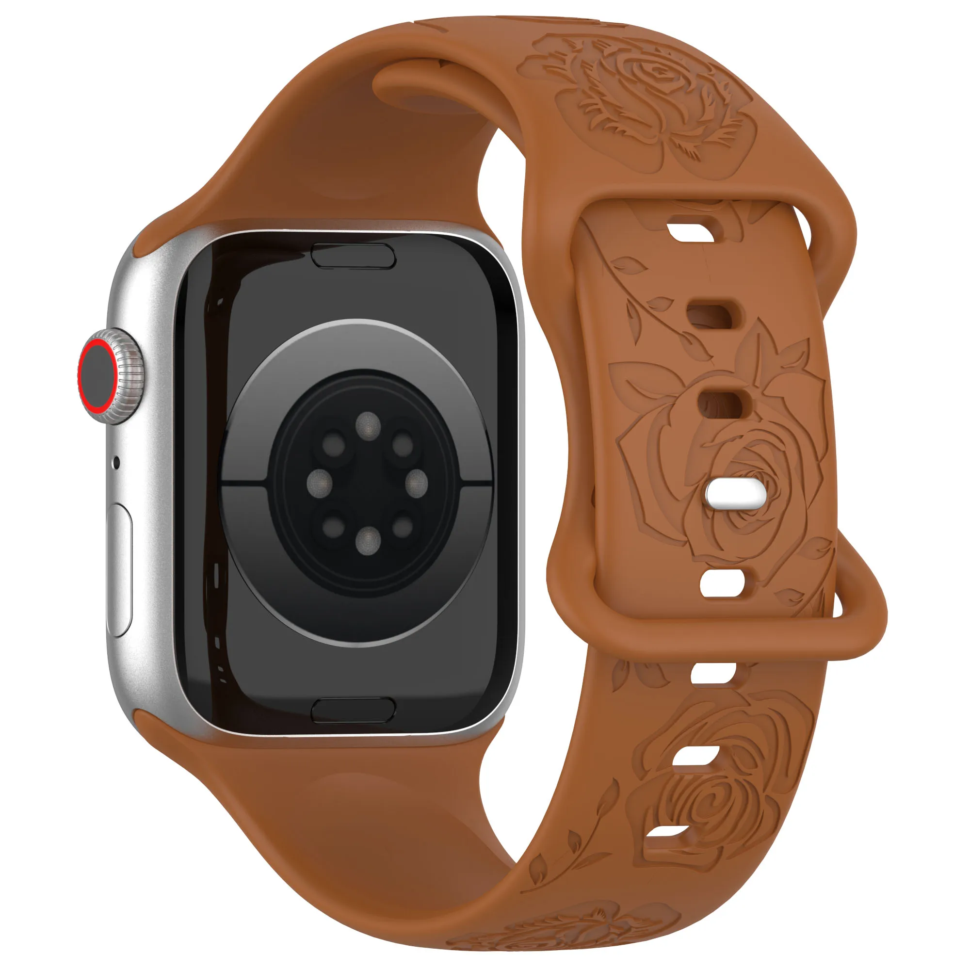 Vibrant Pattern Silicone Strap for Apple Watch - Adjustable Bracelet Band