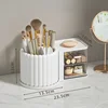 2025 360 Rotating Makeup Desktop Cosmetic Storage Organizer Large Capacity  Bathroom Portable Lipstick Makeup Brush Pen Holder 5