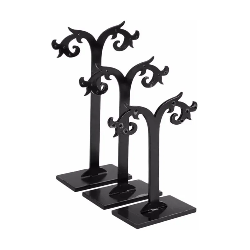 3Pcs/Set Acrylic Jewelry Holder Stand Earrings Hanger Ear Studs Display Rack Jewelry Storage Organizer For Shop Craft Show Home hd wifi ip camera outdoor security protection 9mp 3pcs lens linkage cctv 360 ptz 8x zoom surveillance cam smart home ip kamera