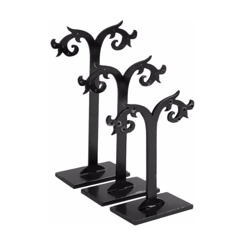 

3Pcs/Set Acrylic Jewelry Holder Stand Earrings Hanger Ear Studs Display Rack Jewelry Storage Organizer For Shop Craft Show Home