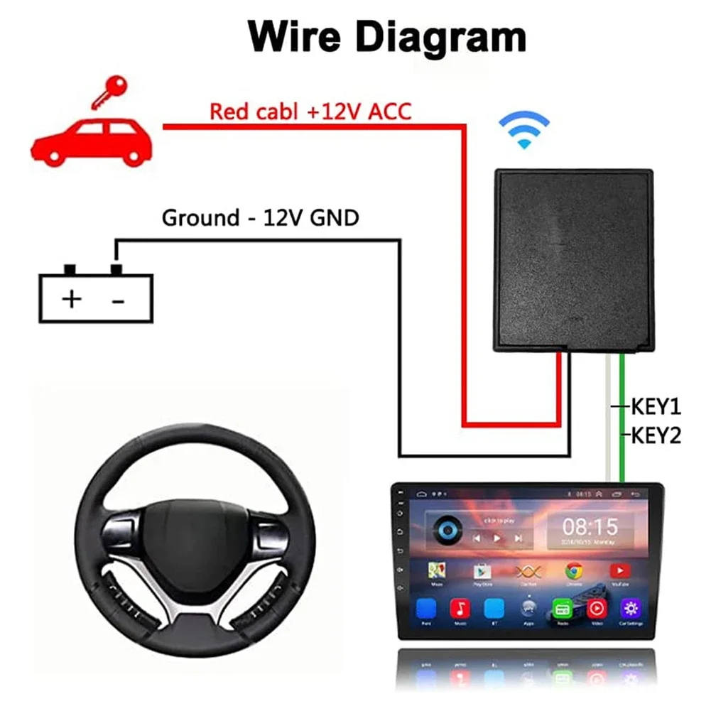Wireless Remote Control Universal Car Wireless Steering Wheel Controller Remote Button 12 keys Car Radio Android DVD GPS Player Wireless Controller wireless remote control,wireless remote controller,steering wheel remote control,wireless media remote,steering wheel control button,wireless media controller,media remote controller