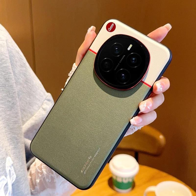 Color-Block Textured Anti-Oxidation Drop-Resistant Phone Case