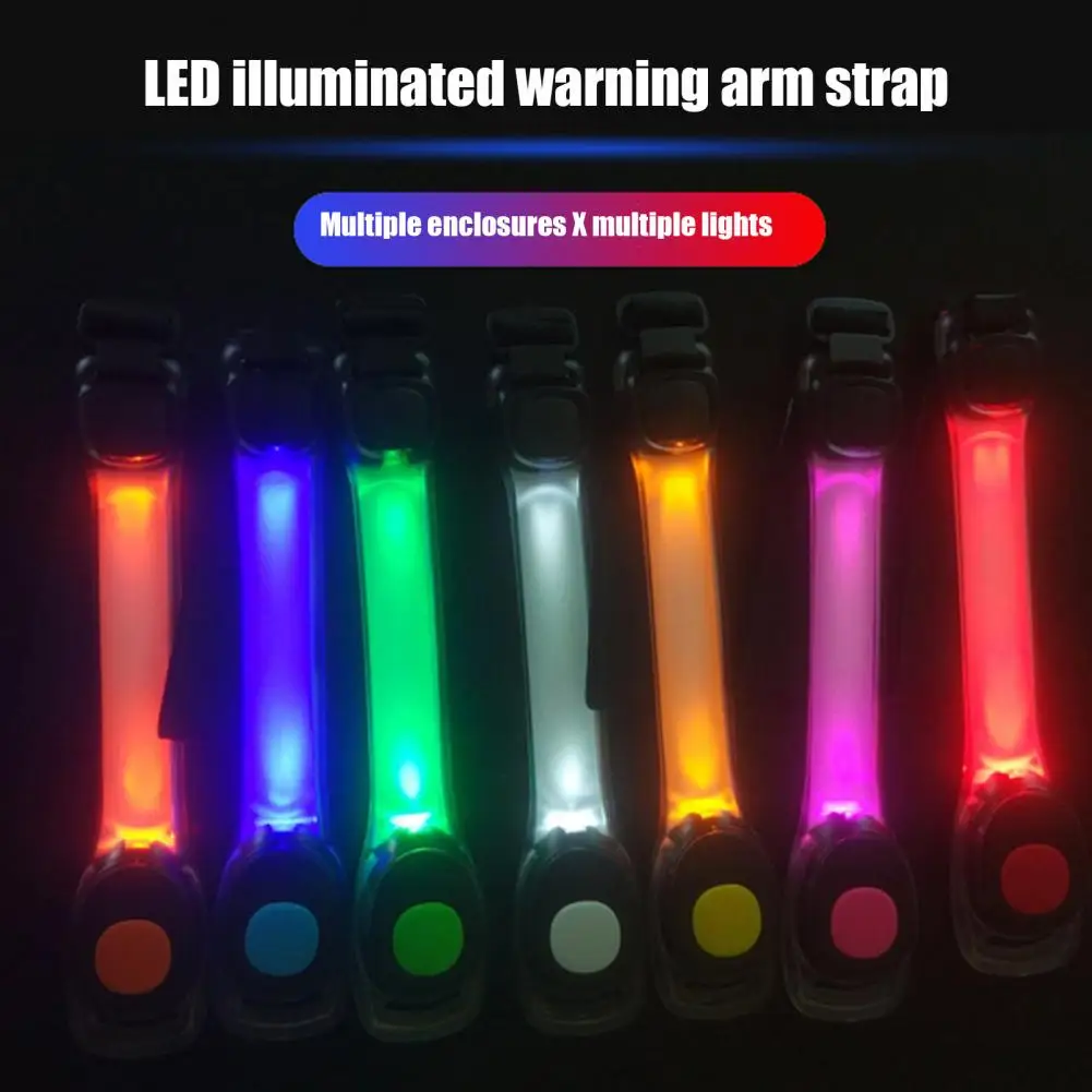 LED Light Up Armband Outdoor Sports Flashing Luminous Safety Band Adjustable Night Walking Running Riding Glow Arm Strap 발광 완장 4