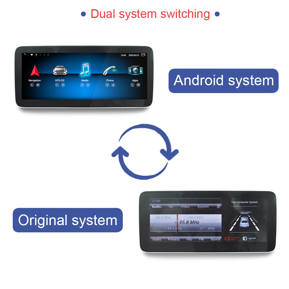 카플레이 자동차 DVD 라디오 GPS 네비게이션 멀티미디어 플레이어, 메르세데스 벤츠 CLS W218 CLS350 550 2011-2013 안드로이드 12