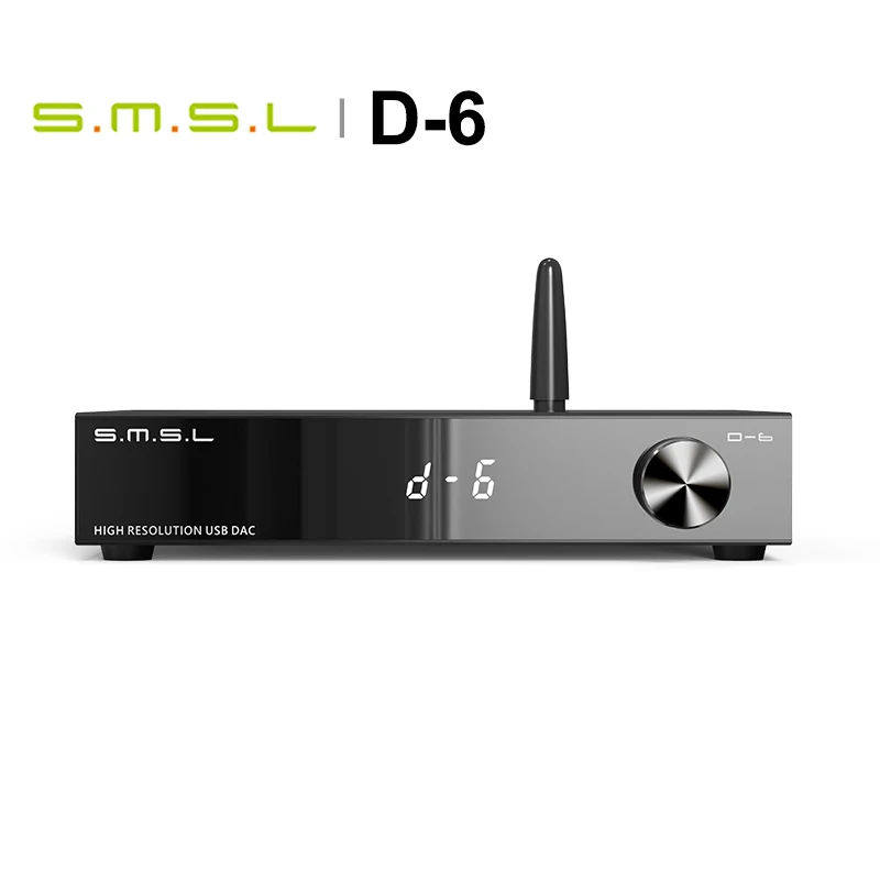Smsl D 6 디코더 듀얼 Ak4493S Suport Dsd512 Pcm 768Khz/32Bit D6 Dac 블루투스 5.1 ...