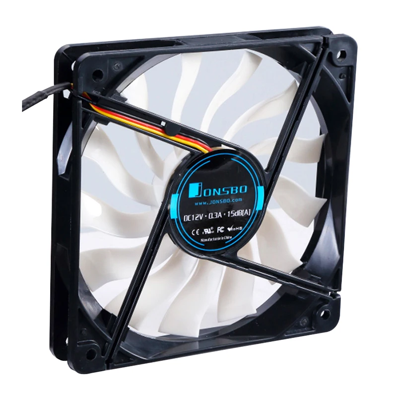 Jonsbo-ventilador de Refrigeração Silencioso Fino do Computador Cooler Cpu Caixa do pc do Chassis 120 mm 20 mm 12023 - Imagem 2