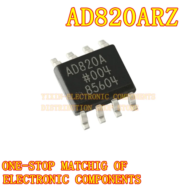 

2PCS AD820ARZ AD820A Ad820arz-reel7 Soic-8 Single Supply rail-to-rail FET operational amplifier chip