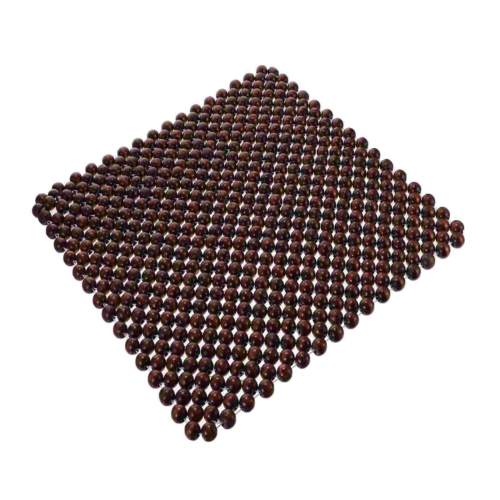 

1 Pc Summer Cool Square Wooden Bead Cushion Car Seat Cushion Wood Beads Seat Pad