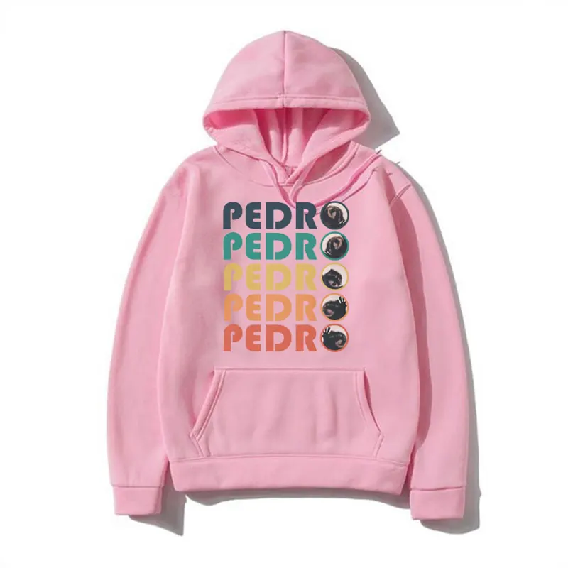 Funny Pedro Pedro Pedro Retro Colorful Graphic Hoodie Male Autumn Winter Fashion Oversized Pullover Sweatshirt Men Women Hoody
