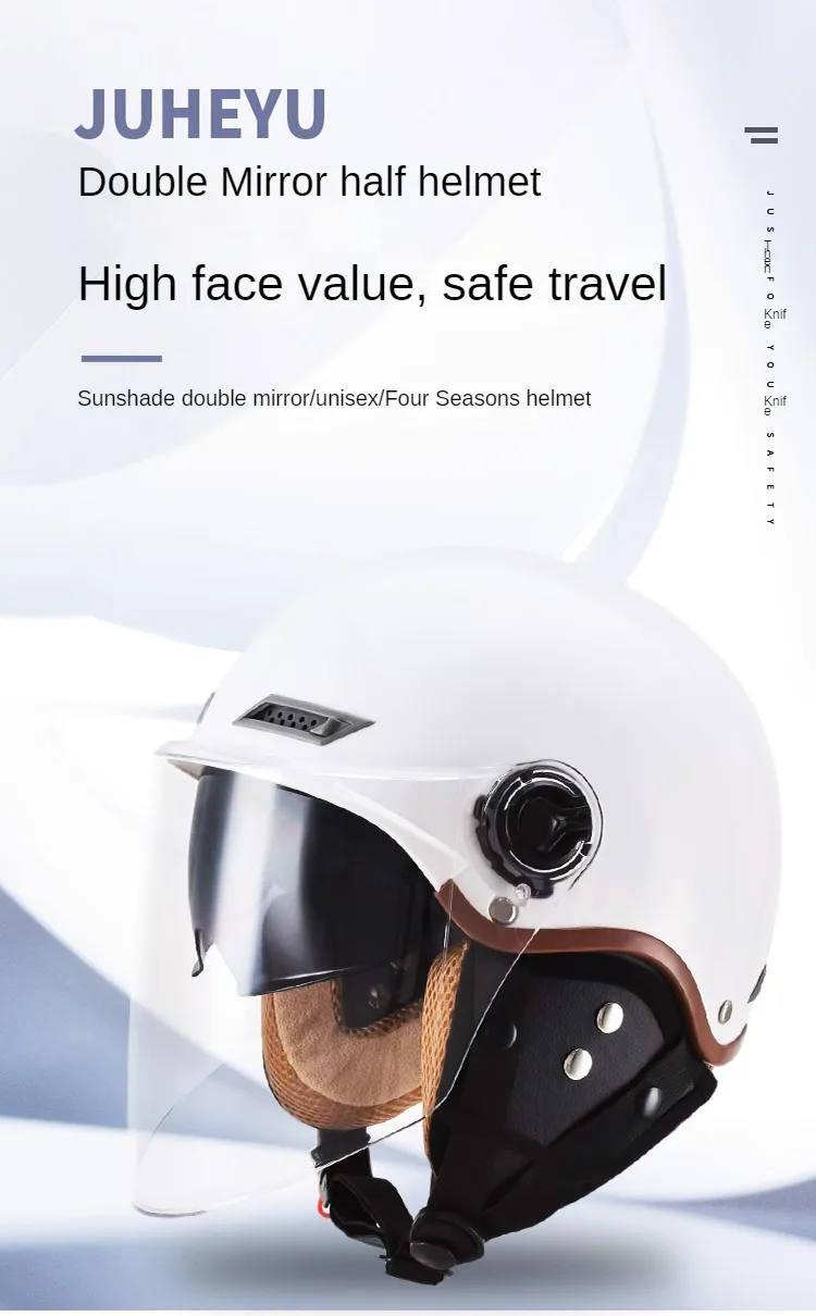 Casque Moto Avec écouteur Bluetooth Et écharpe Casques Jet Hommes Et