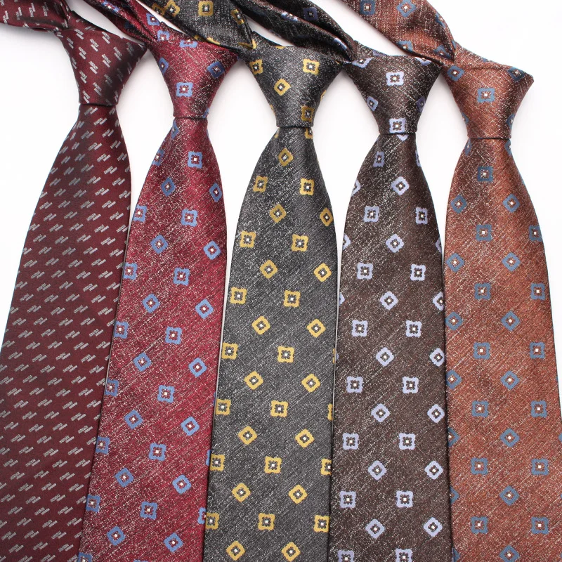 

Vintage Small Square Diagonal Stripe Men's Tie Polyester Silk Cut Head Hand Tie