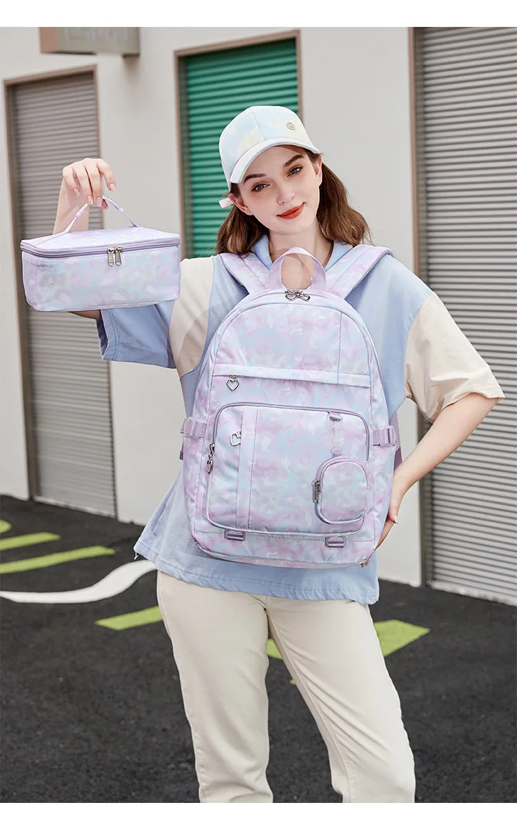 Top Quality Teen Girls Backpack for School Kids Backpack with Lunch Bag  Children Bookbag Set mochilas para estudiantes - AliExpress