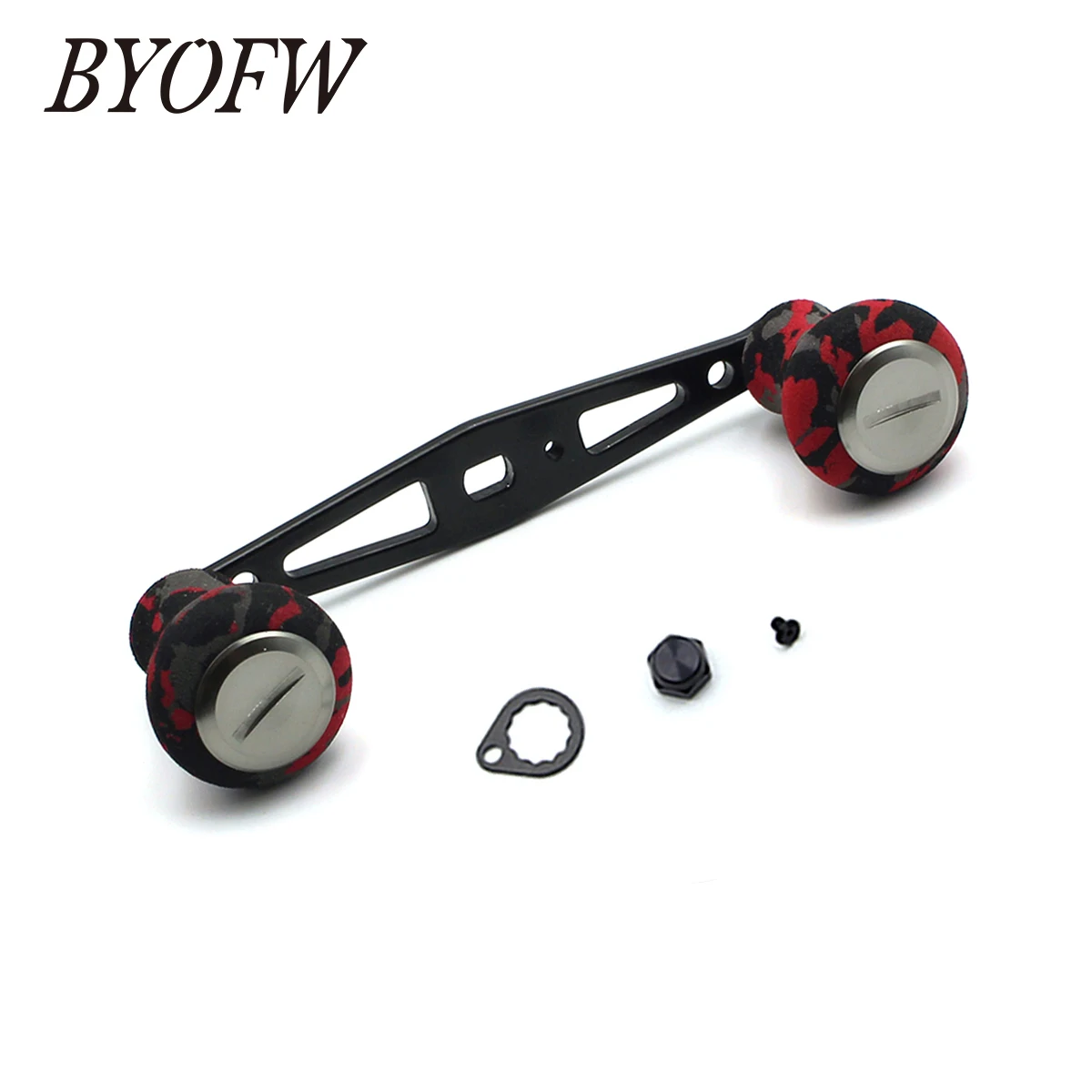 BYOFW Aluminum Alloy Rocker Baitcasting Fishing Reel Handle For Abu Garcia Daiwa CAMO EVA Knobs DIY Replacement Tackle Part