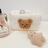 Portable Cute Bear Baby Toiletry Bag Make Up Cosmetic Bags Diaper Pouch Baby Items Organizer Reusable Cotton Cluth Bag for Mommy 2