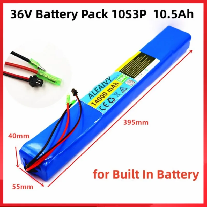 

36V battery pack 10S3P 42V 10.5Ah 600Watt 18650 Lithium-ion Battery Pack for Built In Battery of Electric Bicycle Scooter Motor