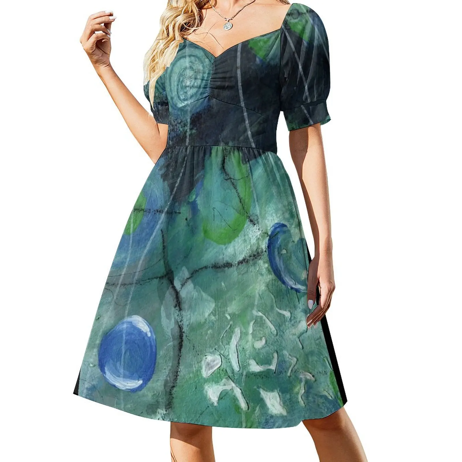 

Bubbles Under the Sea #1 Abstract Sleeveless Dress women's dresses luxury summer dress for women 2024