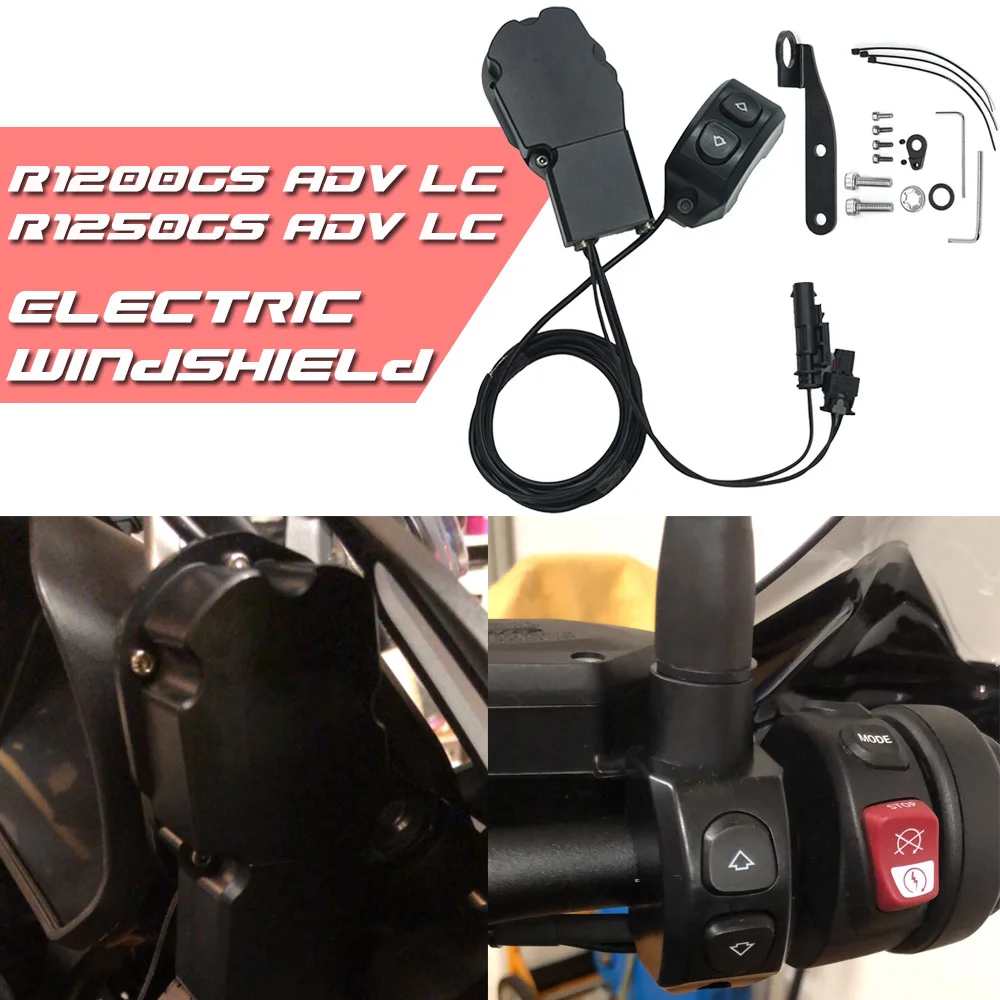 BMW R1250GS R1200GS ADV LC 2013-Motorcycle Accessories Motorcycle Electric Windshield Windscreen Wind Deflector Elevator Remote Control Switch