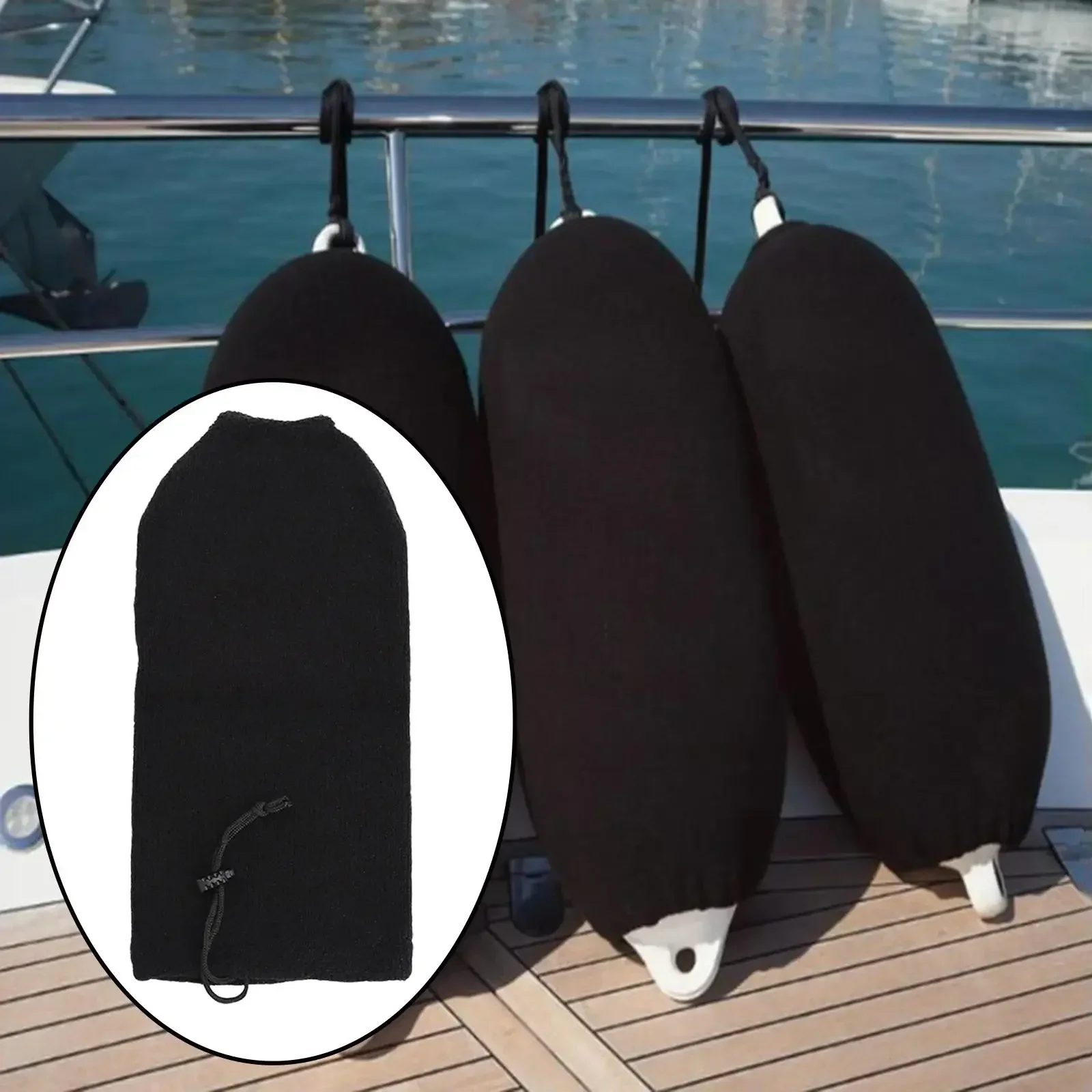 Thickened Boat Fender Cover Protector Acrylic Anti Collision Ball Sleeve Elasticity Protection Marine Bumper Yacht Cover 11x40cm