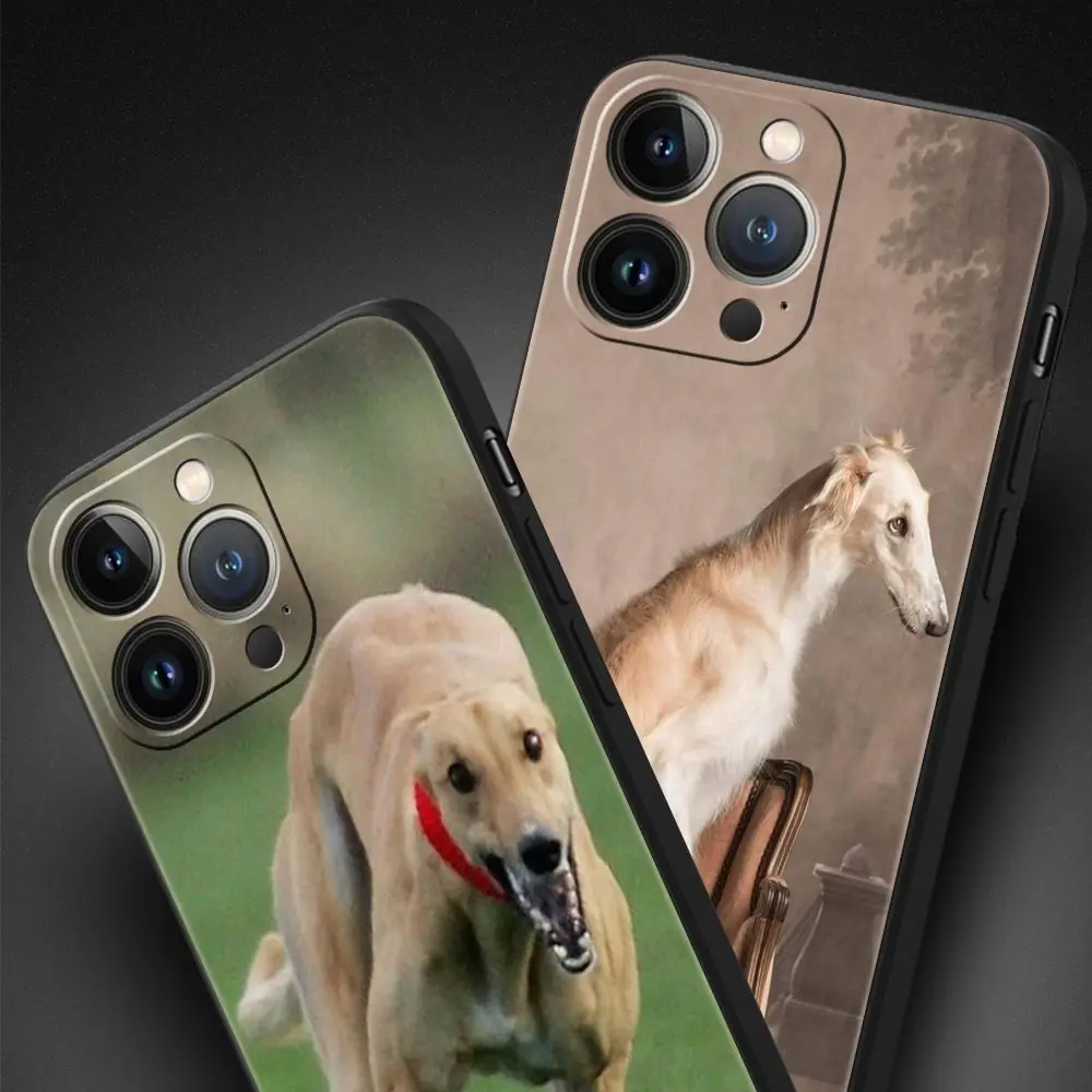 Galgo Greyhound Luxury Soft TPU Black Phone Case