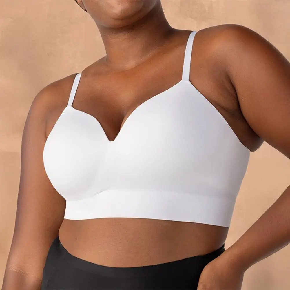 Women's Wireless Triangle Bralette large-sized sports bra No