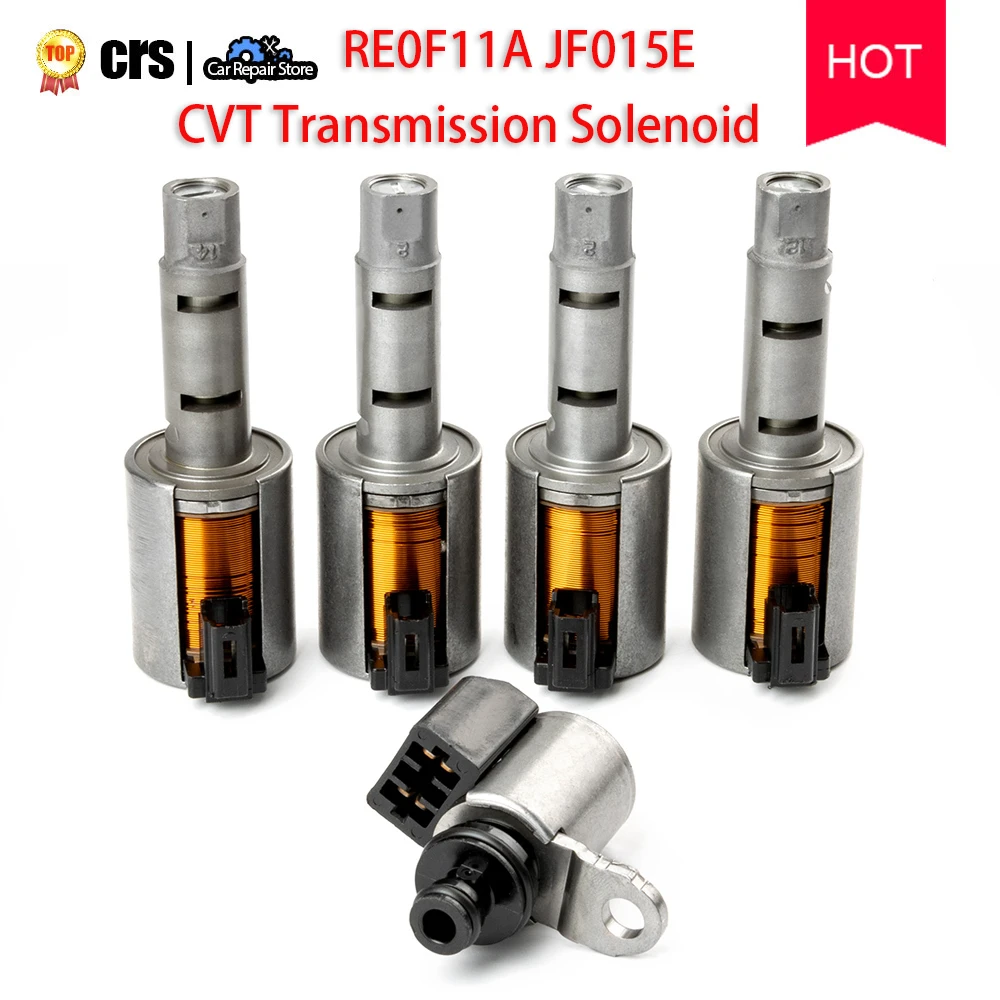 JF015E RE0F11A Solenoids Set,KIMISS 5pcs Car Gearbox Transmission Shift Solenoid Valve