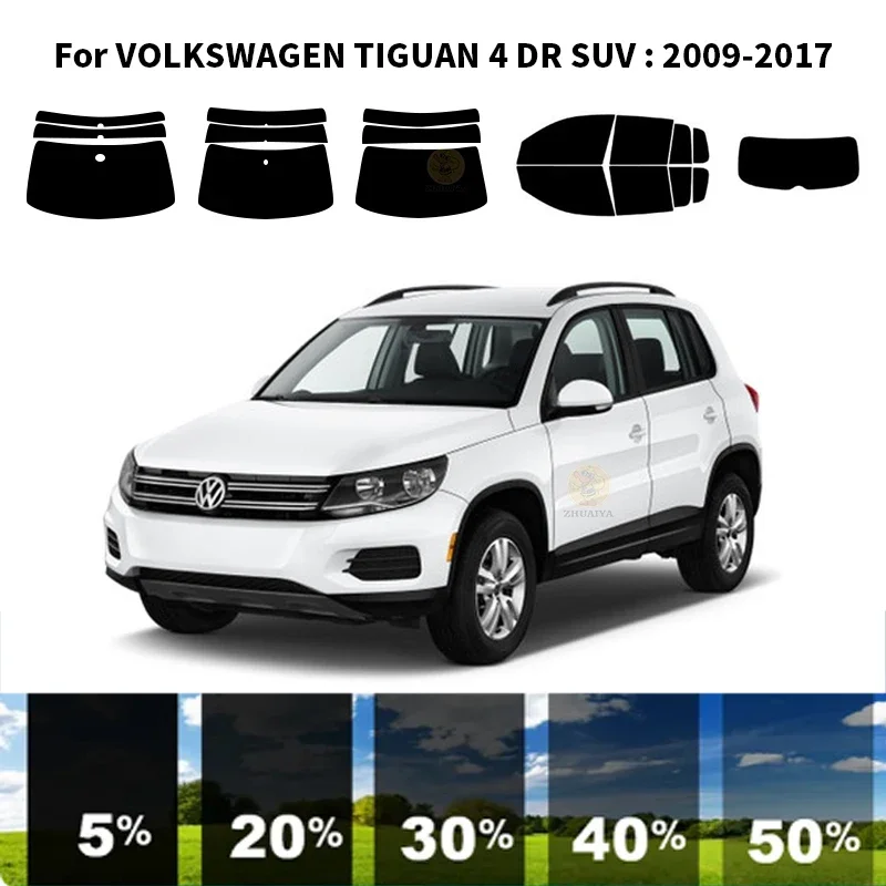 

Precut nanoceramics car UV Window Tint Kit Automotive Window Film For VOLKSWAGEN TIGUAN 4 DR SUV 2009-2017