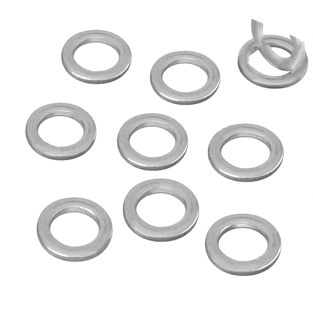 10pcs Engine Oil Drain Plug Washer Gaskets 14mm 94109-12000 Aluminum Honda Acura Civic Odyssey CRV Auto Parts