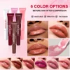 6pcs/box 6-color lip gloss set Unique gift set Long-lasting moisturizing Glossy lip color Valentine’s Day gift Thanksgiving gift 5