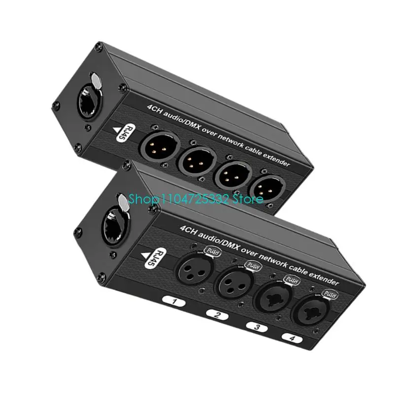 P5EA 플러그 플레이 RJ45 4 XLR 어댑터로 드라이브 없이 Auditoy 비디오 시스템에 쉽게 설치할 수 있음